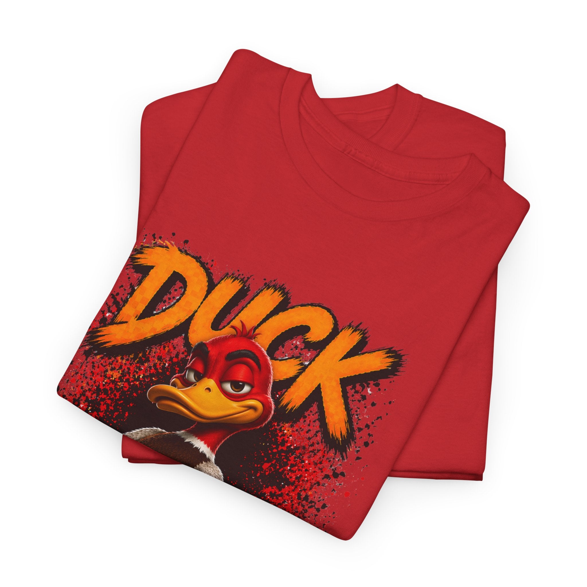 Duck Off Graphic Tee — Funny Angry Duck Shirt Clean Version