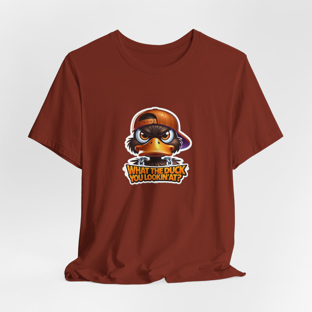 What The Duck You Lookin At? Duck Face Graphic Tee | Cute Cartoon Duck T-Shirt