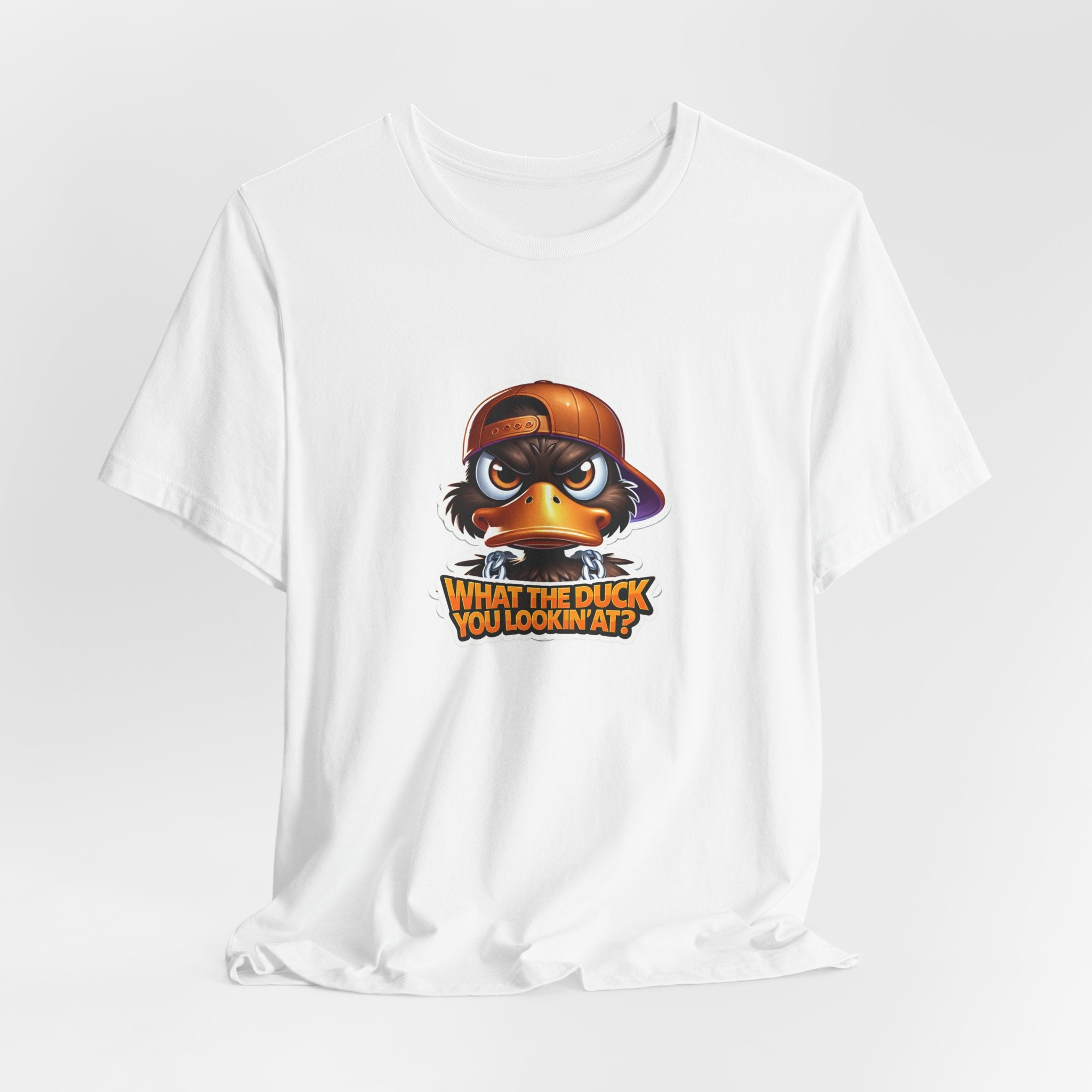 What The Duck You Lookin At? Duck Face Graphic Tee | Cute Cartoon Duck T-Shirt