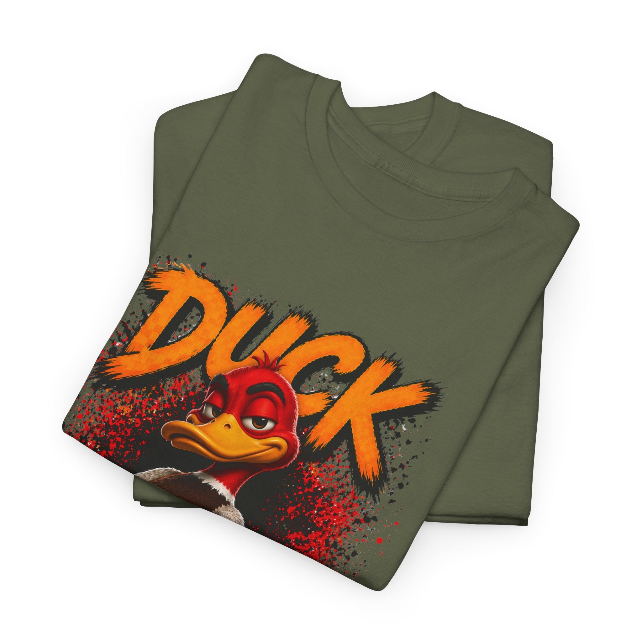 Duck Off Graphic Tee — Funny Angry Duck Shirt Clean Version