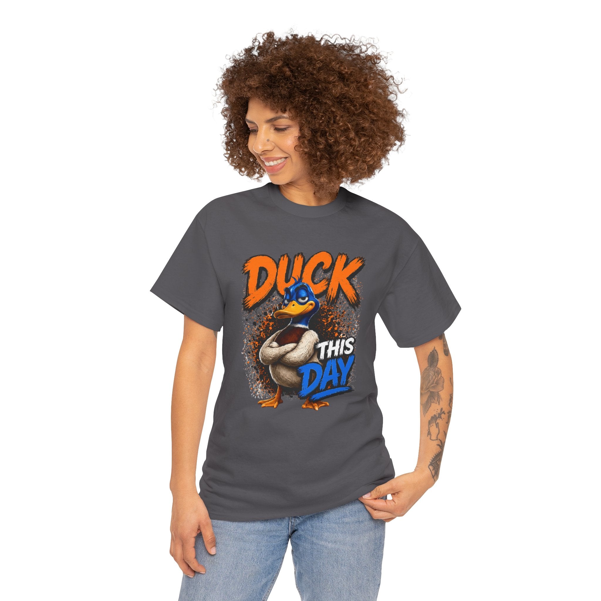 Duck This Day T‑Shirt – Funny Cartoon Duck Graphic Tee