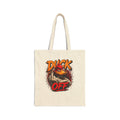 Funny "Duck Off" Canvas Tote Bag — Novelty Graphic Grocery & Market Bag
