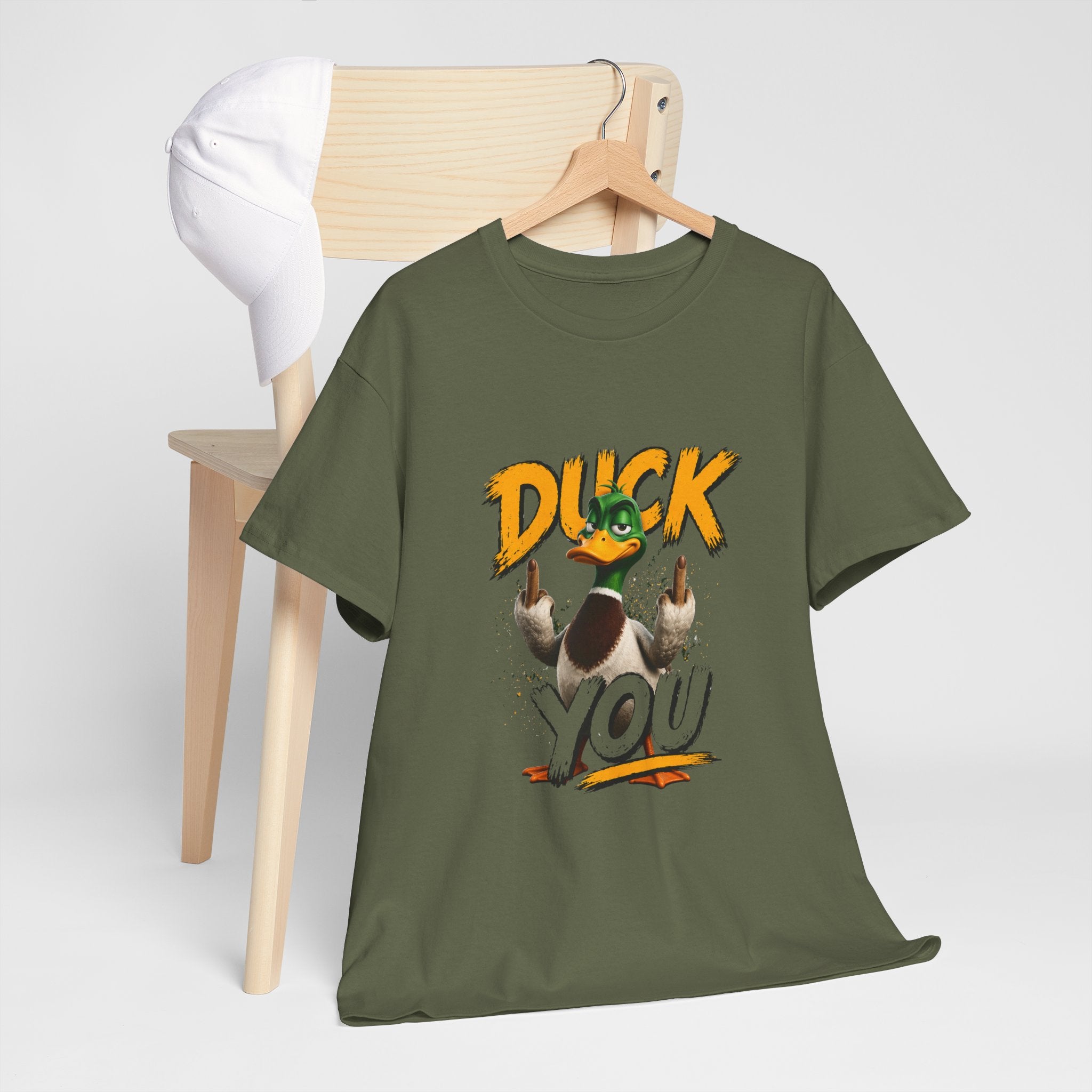 Duck You Graphic Tee — Funny Duck Middle Finger T‑Shirt