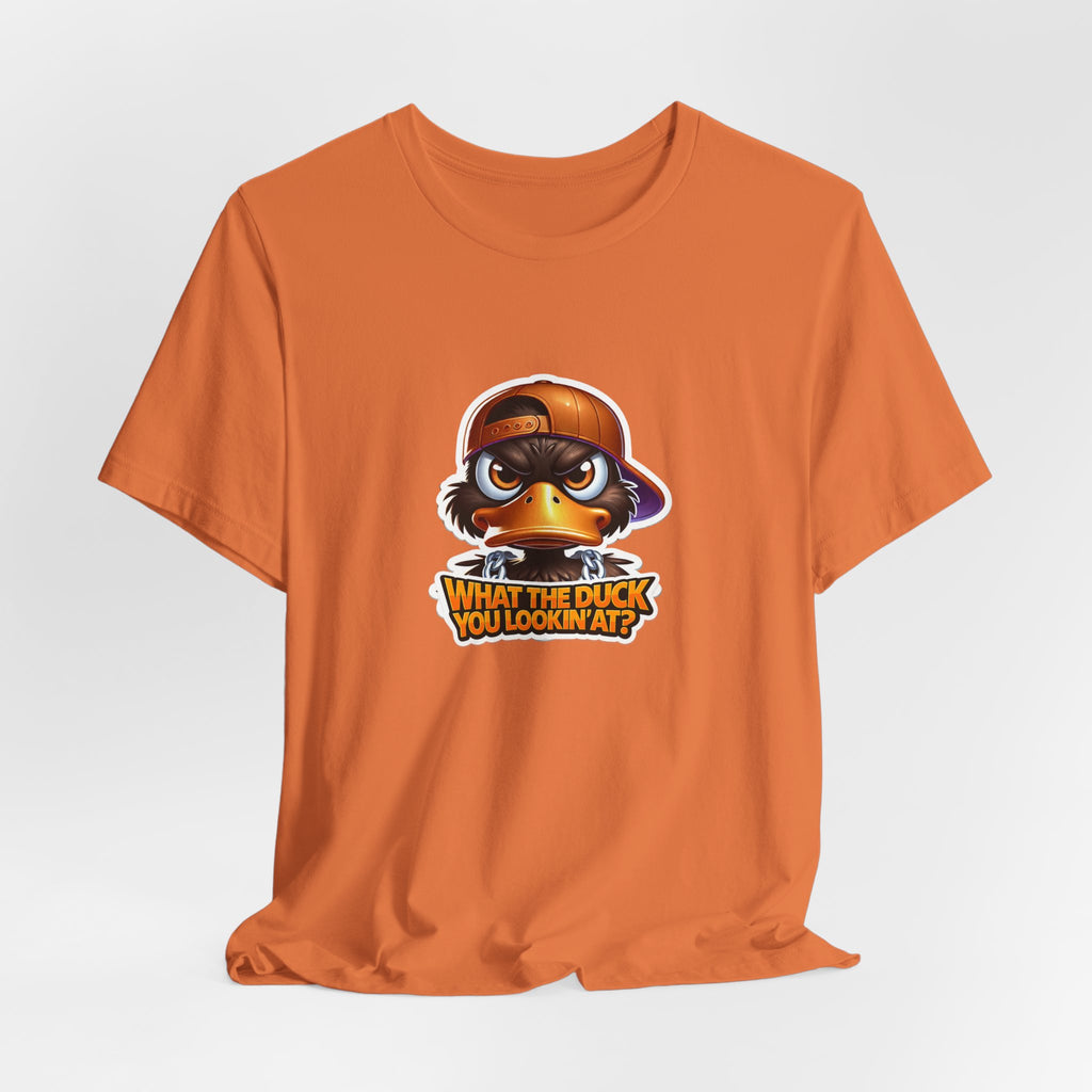 What The Duck You Lookin At? Duck Face Graphic Tee | Cute Cartoon Duck T-Shirt