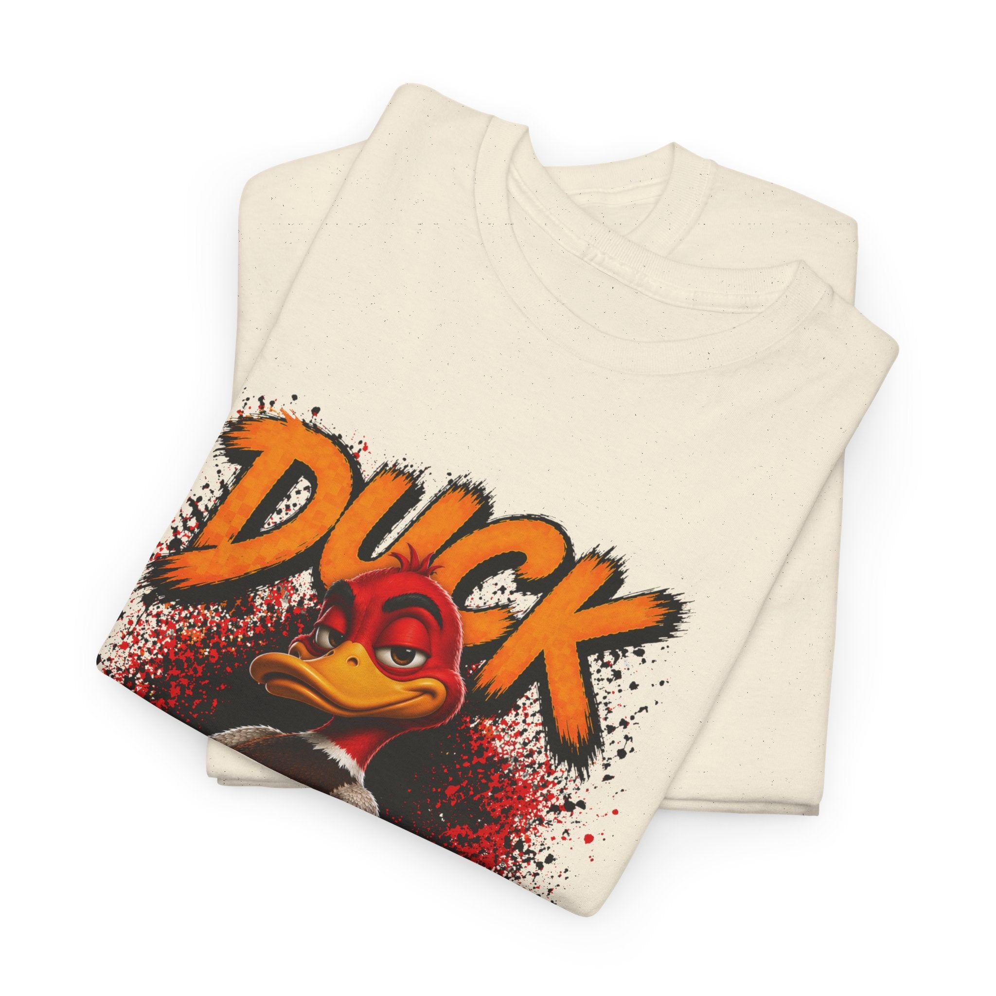 Duck Off Graphic Tee — Funny Angry Duck Shirt Clean Version