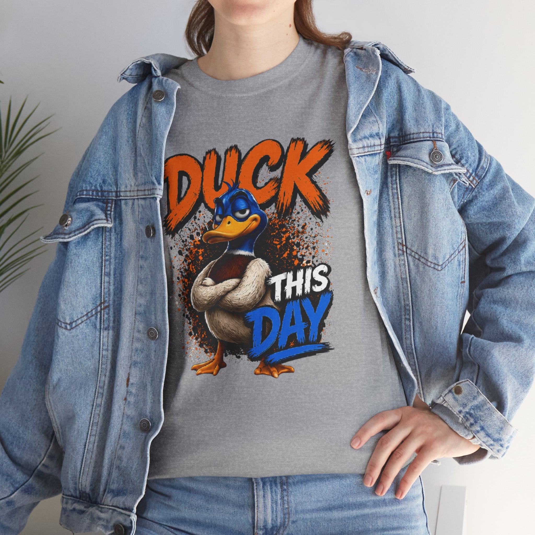 Duck This Day T‑Shirt – Funny Cartoon Duck Graphic Tee