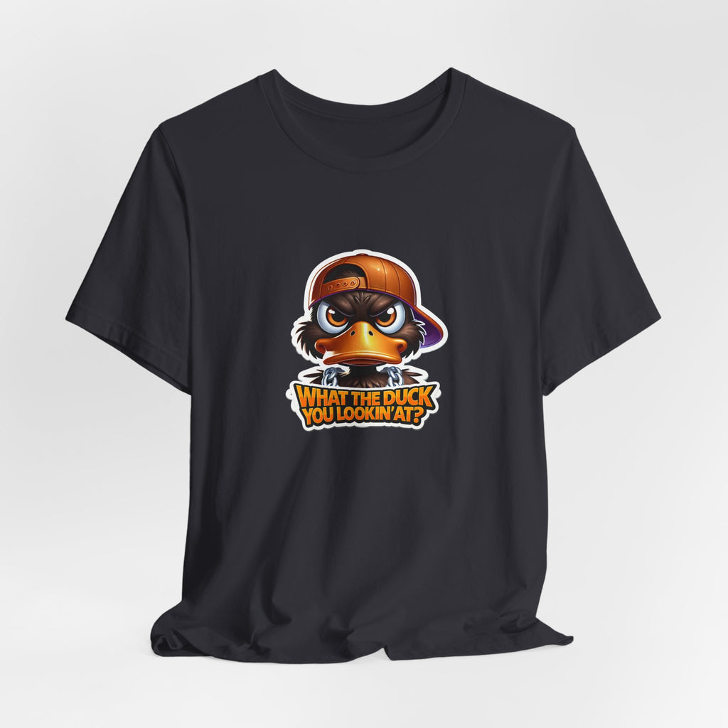 What The Duck You Lookin At? Duck Face Graphic Tee | Cute Cartoon Duck T-Shirt