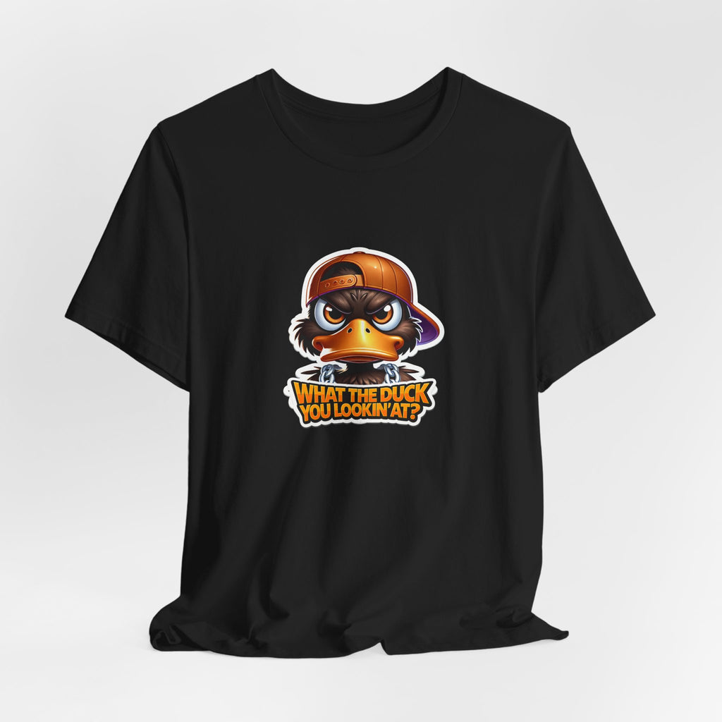 What The Duck You Lookin At? Duck Face Graphic Tee | Cute Cartoon Duck T-Shirt
