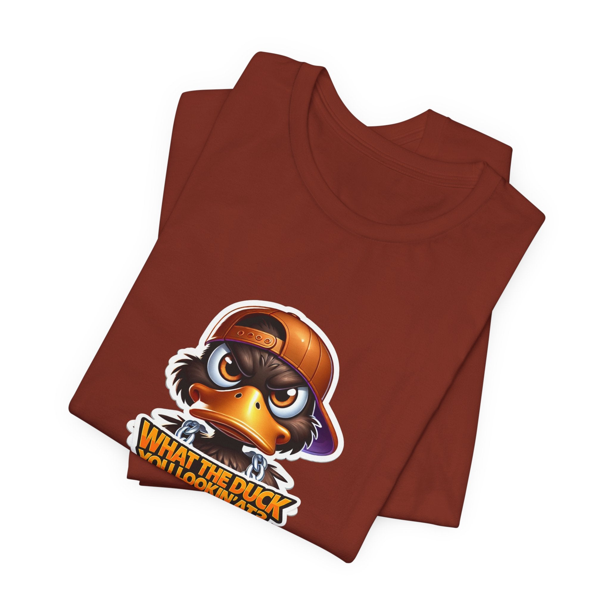 What The Duck You Lookin At? Duck Face Graphic Tee | Cute Cartoon Duck T-Shirt