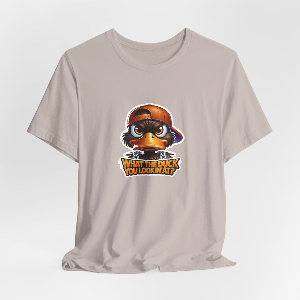 What The Duck You Lookin At? Duck Face Graphic Tee | Cute Cartoon Duck T-Shirt