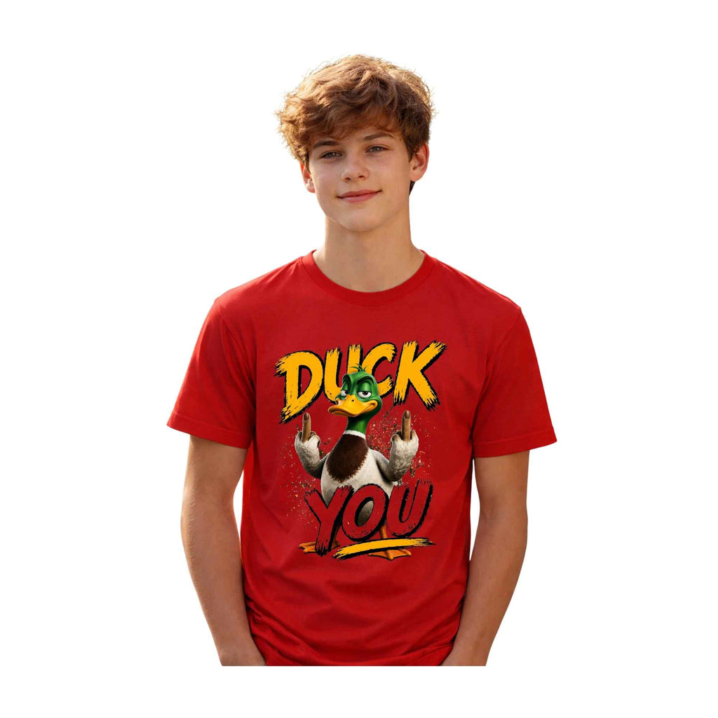Duck You Graphic Tee — Funny Duck Middle Finger T‑Shirt