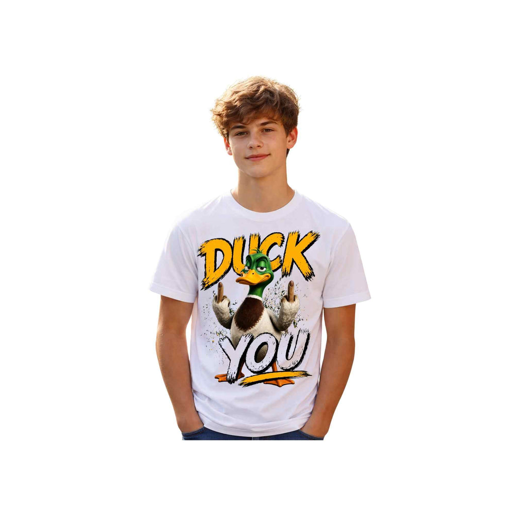 Duck You Graphic Tee — Funny Duck Middle Finger T‑Shirt