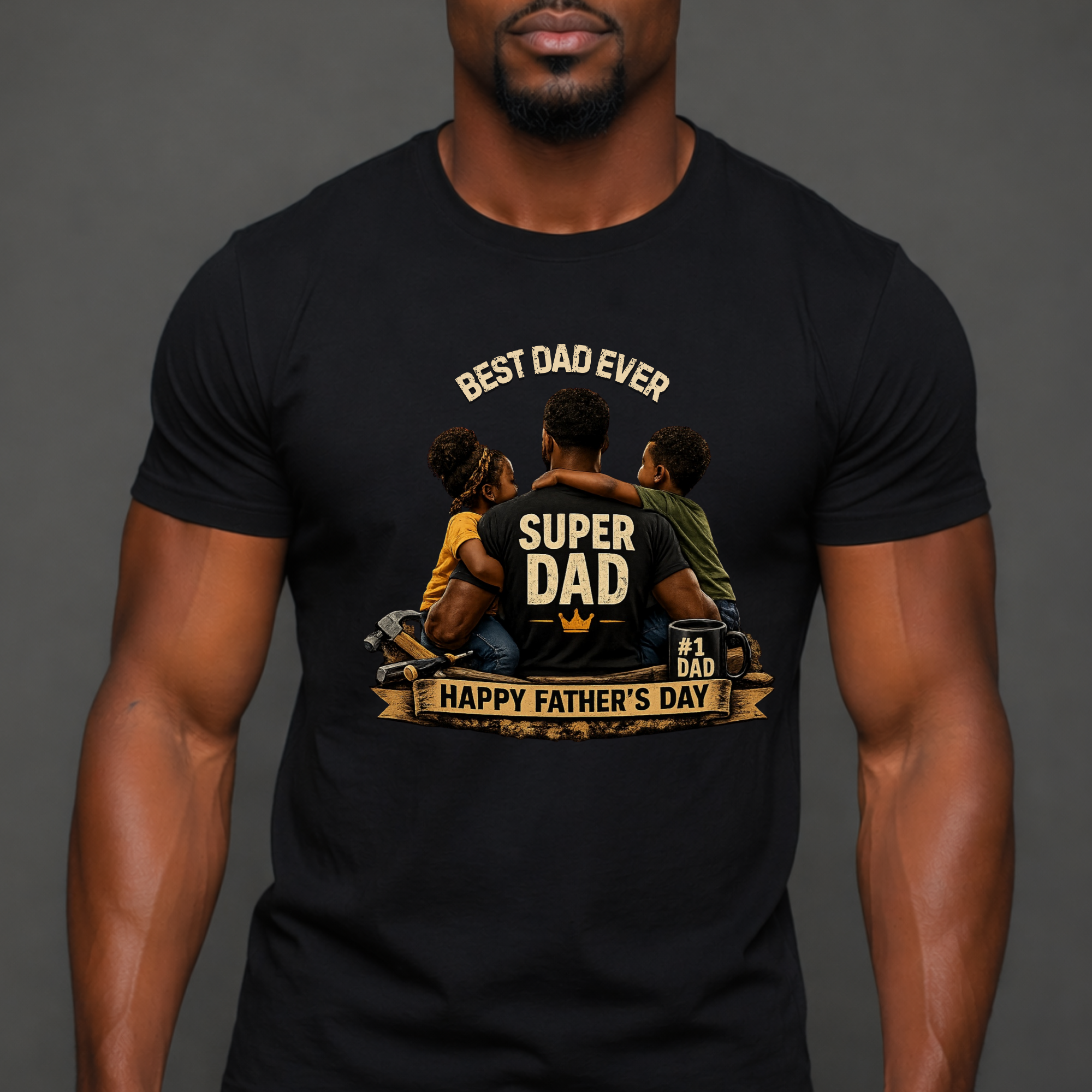 Super Dad T-Shirt — Best Dad Ever "Happy Father’s Day" Graphic Tee