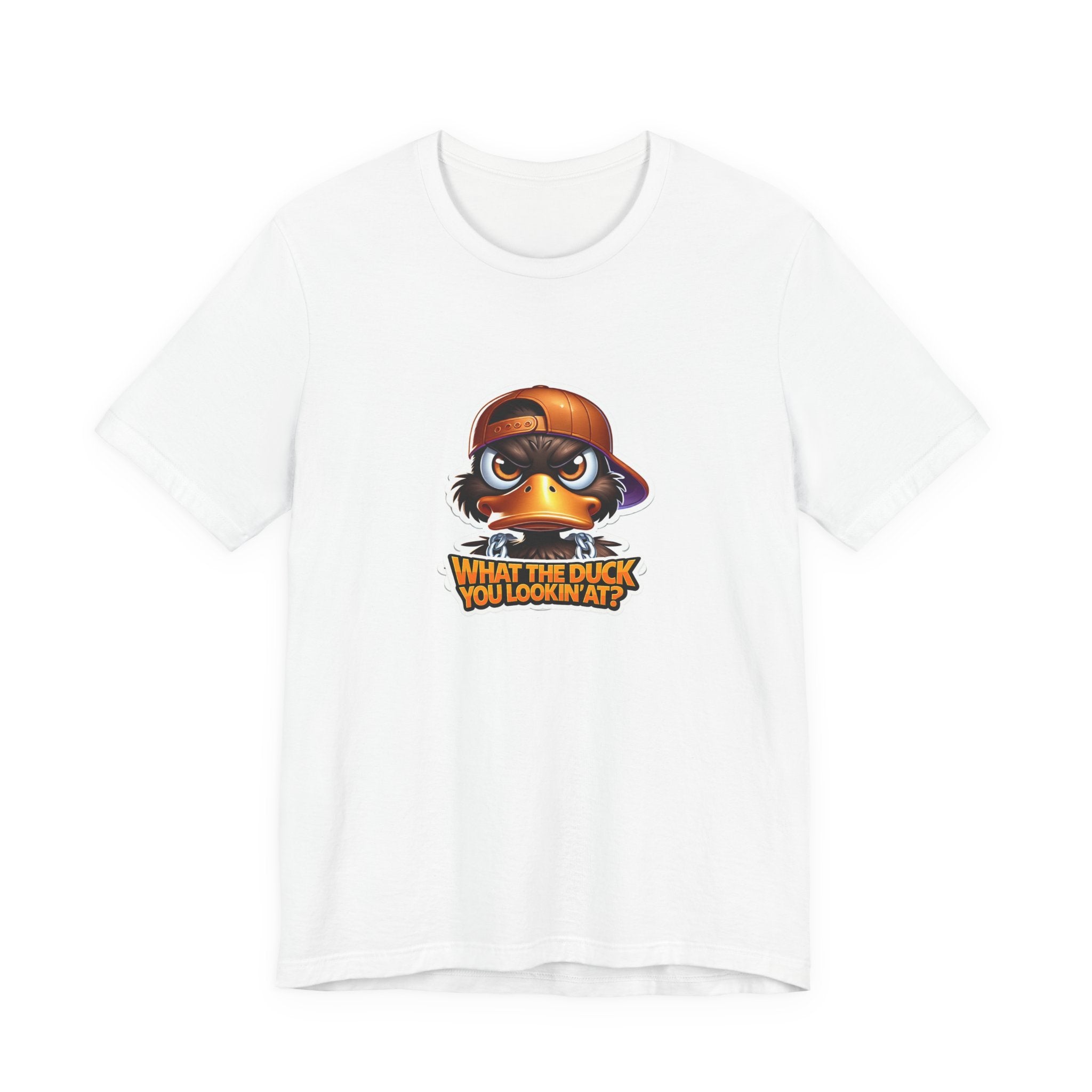 What The Duck You Lookin At? Duck Face Graphic Tee | Cute Cartoon Duck T-Shirt