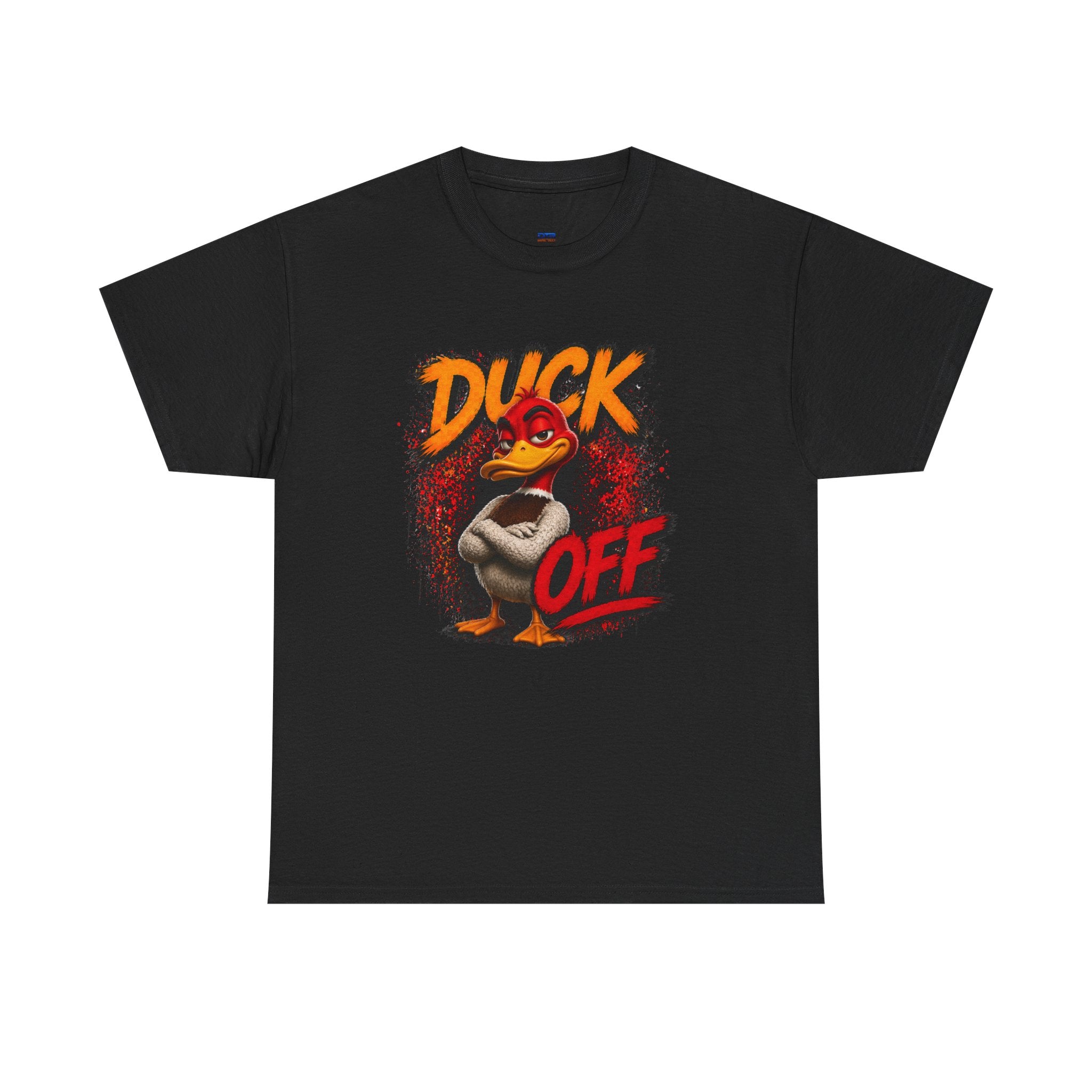 Duck Off Graphic Tee — Funny Angry Duck Shirt Clean Version