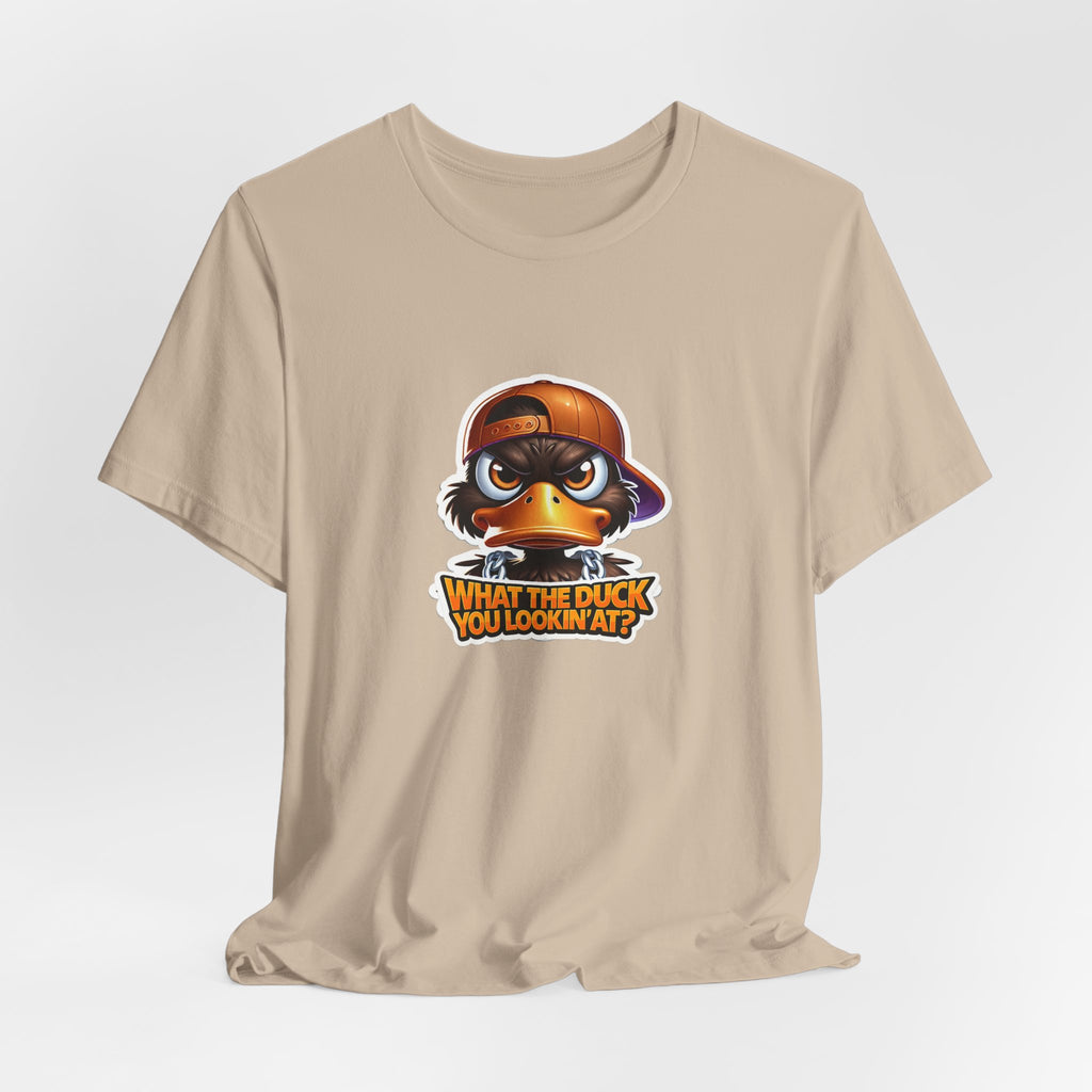 What The Duck You Lookin At? Duck Face Graphic Tee | Cute Cartoon Duck T-Shirt