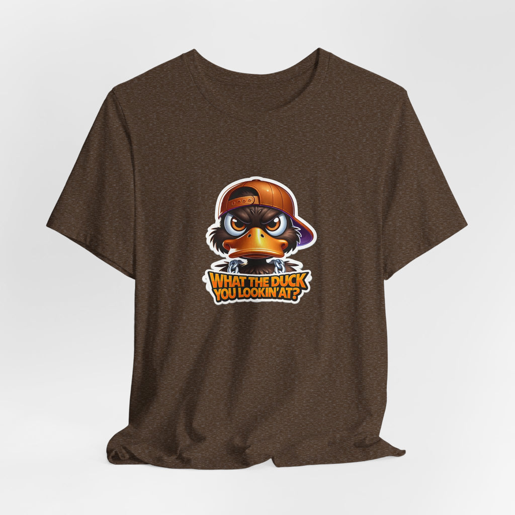 What The Duck You Lookin At? Duck Face Graphic Tee | Cute Cartoon Duck T-Shirt