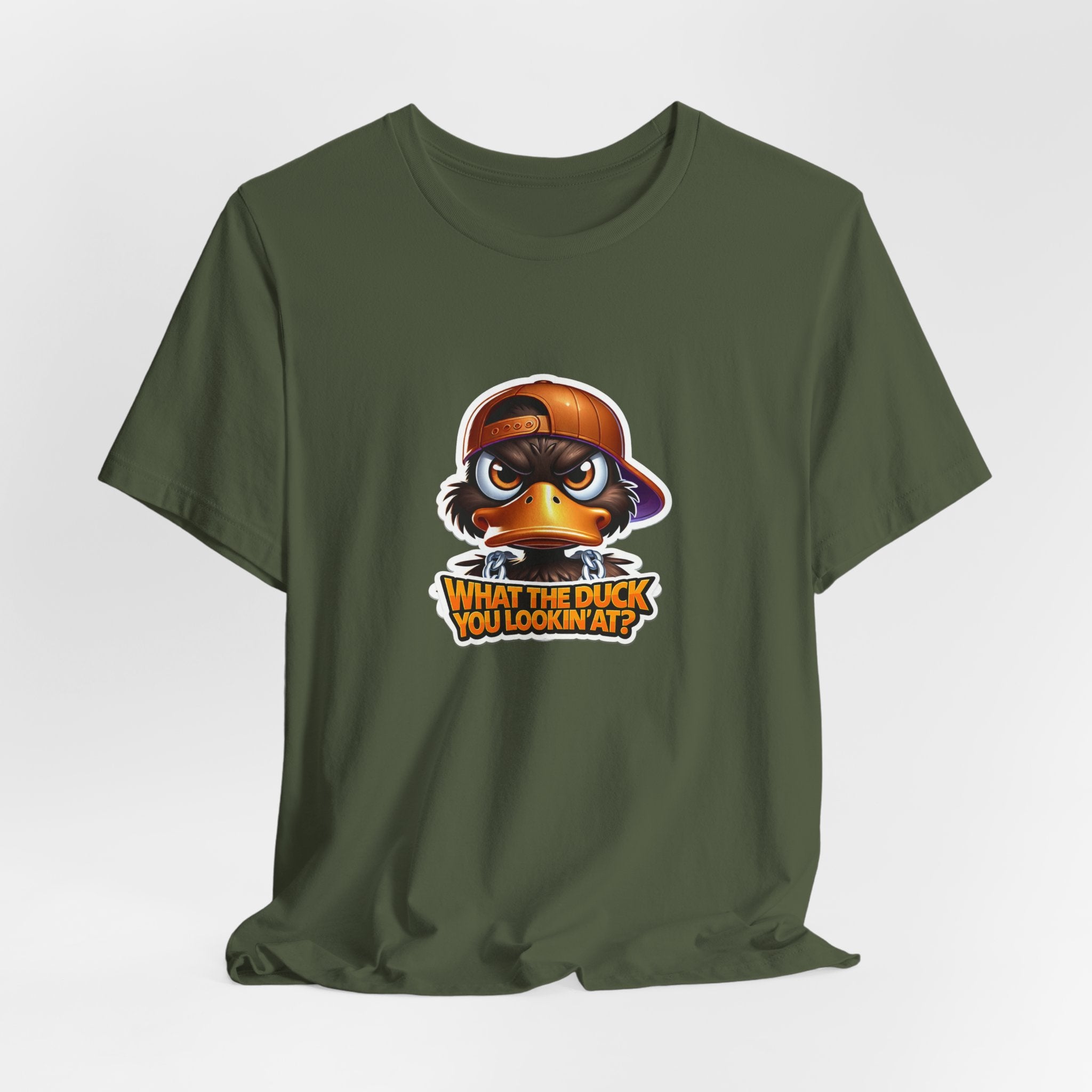 What The Duck You Lookin At? Duck Face Graphic Tee | Cute Cartoon Duck T-Shirt