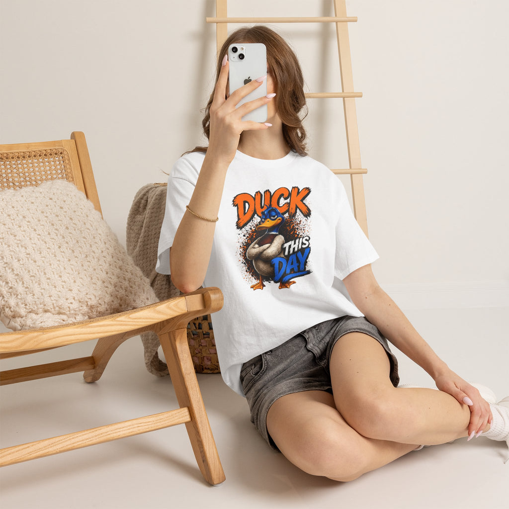 Duck This Day T‑Shirt – Funny Cartoon Duck Graphic Tee