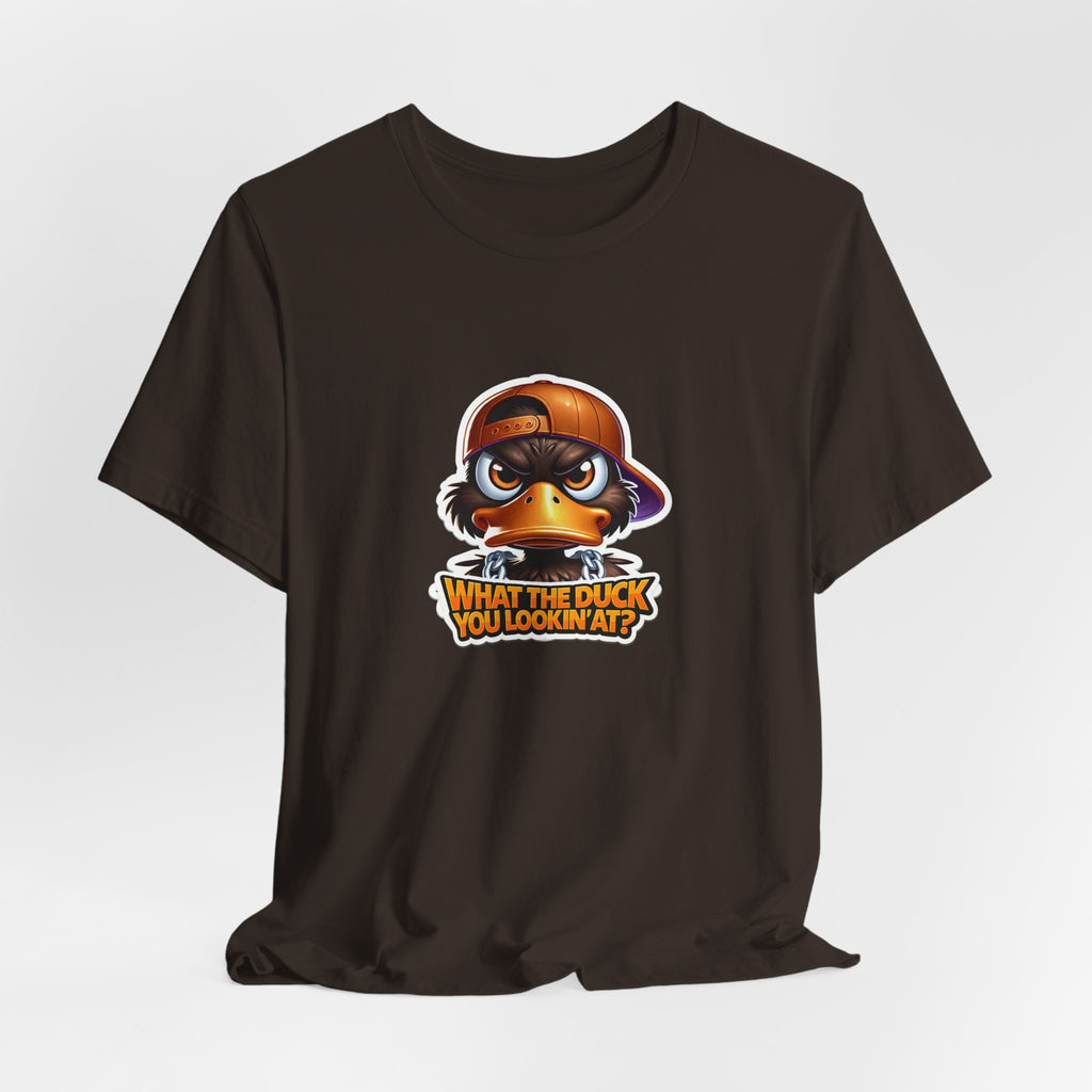 What The Duck You Lookin At? Duck Face Graphic Tee | Cute Cartoon Duck T-Shirt