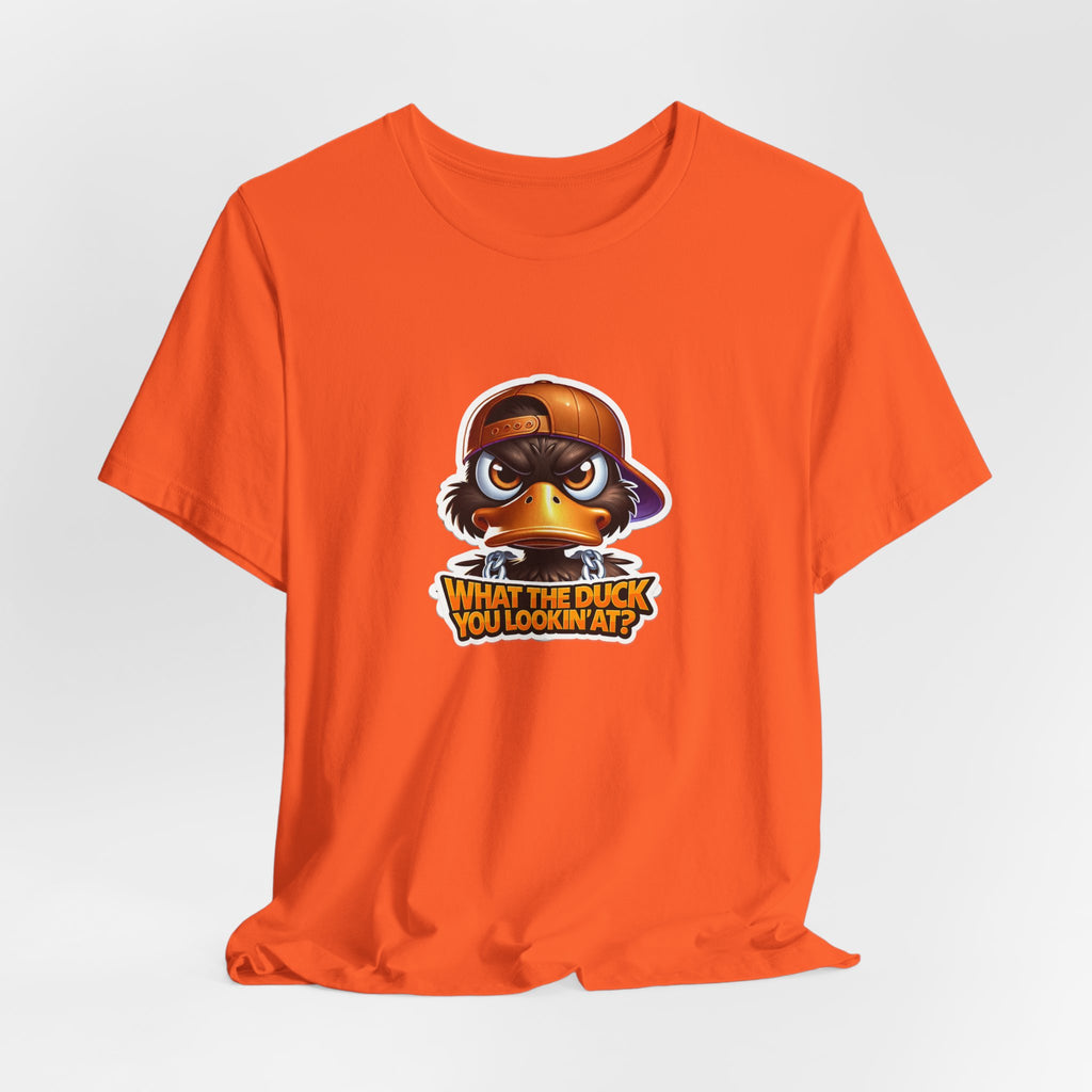 What The Duck You Lookin At? Duck Face Graphic Tee | Cute Cartoon Duck T-Shirt